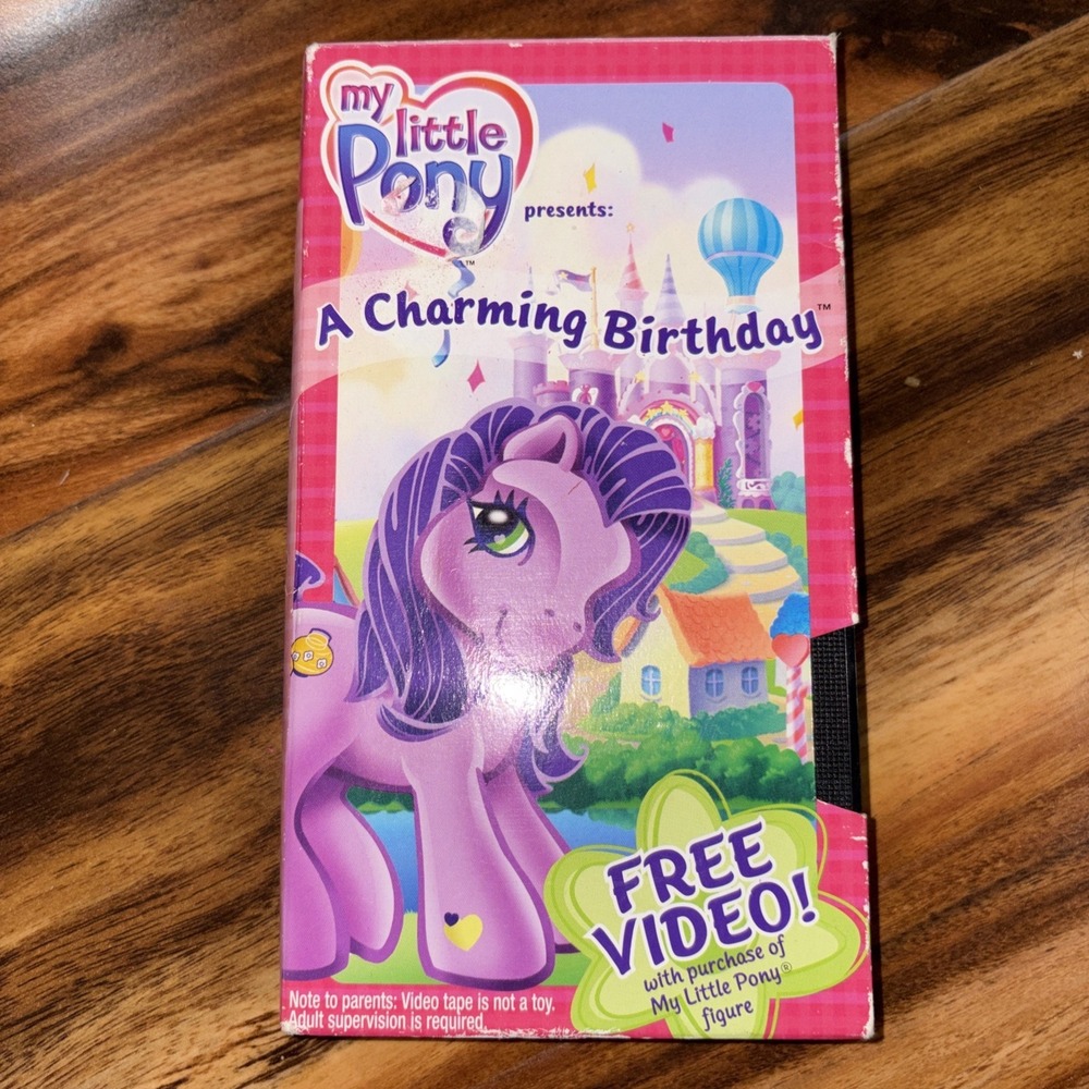 My Little Pony A Charming Birthday VHS 2003 Hasbro Tested Exc HTF